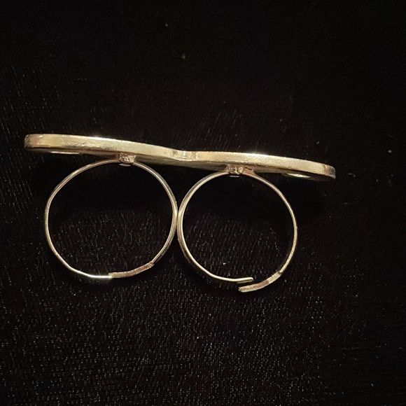 Mustache Light Blue Enamel Ring Adjustable! - Picture 2 of 4